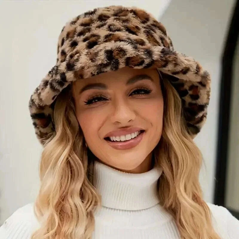 stylish-leopard-print-bucket-hat---soft-polyester-fleece-fisherman-cap-ightweight-sun-shade-winter-fashion-accessory-for-womekimludkimlud-35572767