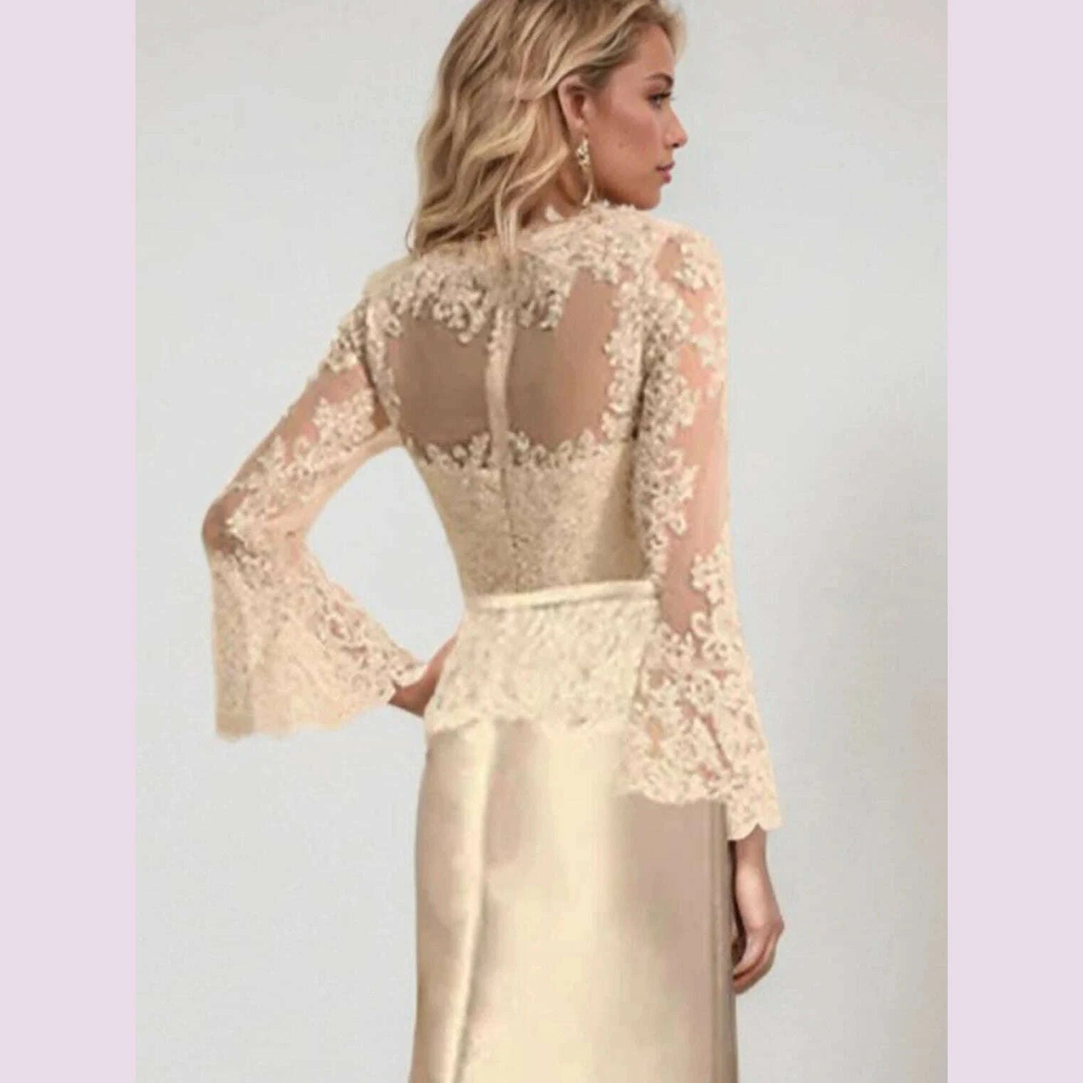elegant-sheath-wedding-guest-dress-scoop-neck-long-sleeve-satin-lace-beading-applique-sweep-train-prom-gown-2025-free-customized-kimlud-kimlud-33921698