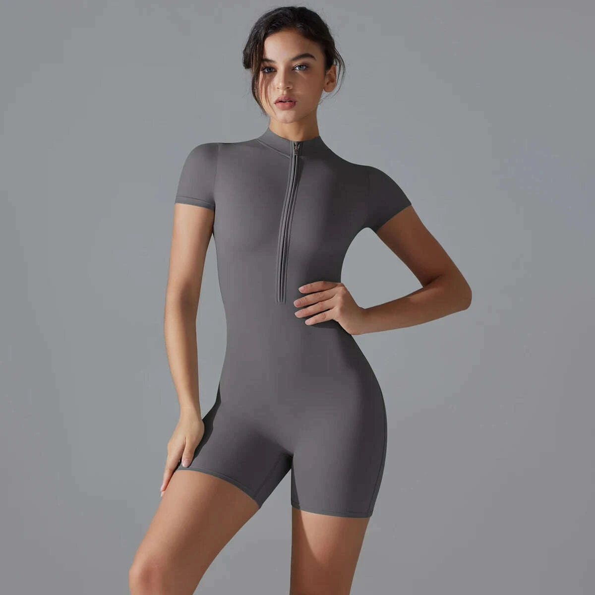 yoga-set-womens-jumpsuits-one-piece-suit-zipper-short-sleeve-gym-push-up-workout-clothes-fitness-bodysuit-sportswear-tracksuit-kimlud-kimlud-33913991