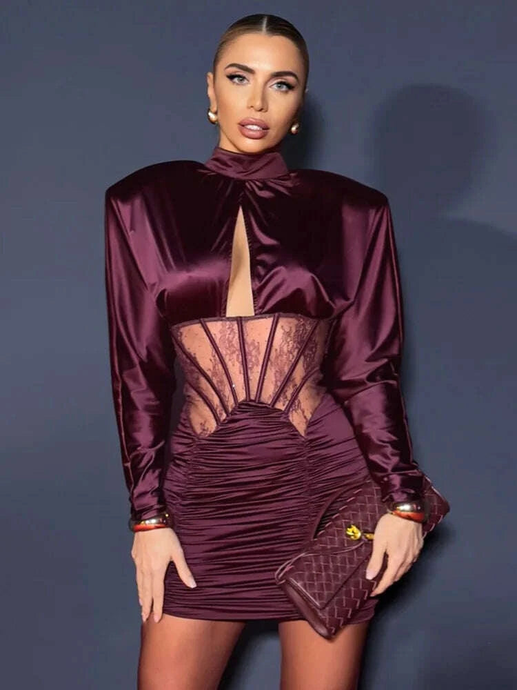 vc-elegant-burgundy-satin-mini-dress-with-lace-corset-detail-long-sleeve-high-neck-ruched-party-dress-for-evening-events-promkimlud-womens-clothes-35075352