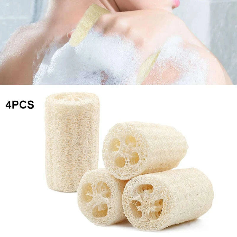 4pcspack-organic-loofahs-loofah-spa-exfoliating-scrubber-natural-luffa-body-wash-sponge-remove-dead-skin-made-soap-4-inchkimludkimlud-35578210