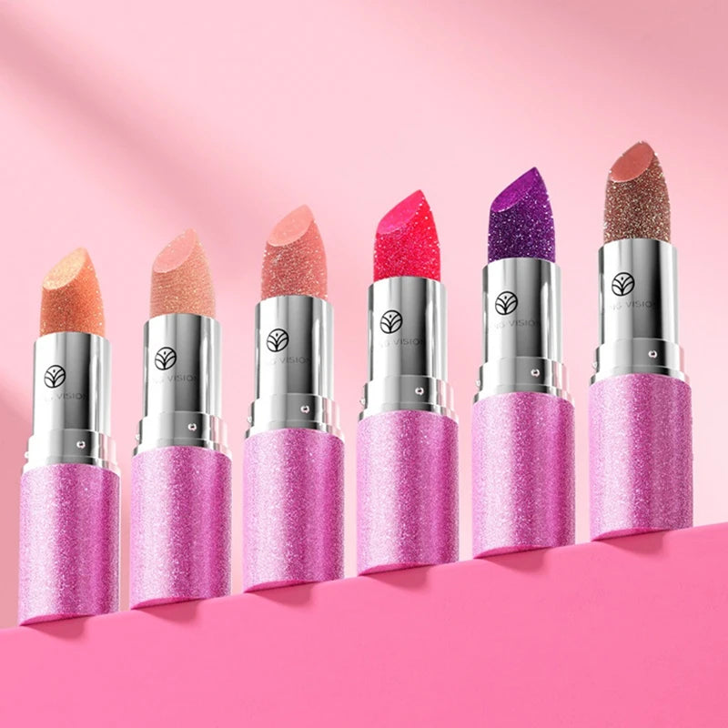Metallic Glitter Lipstick Velvet-Glass Finish With Iridescent Glow And Long Lasting Comfort — Iridesce | KIMLUD