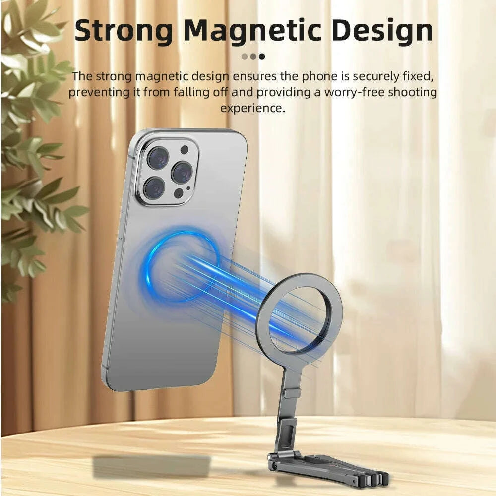 flymile-magnetic-selfie-stick-tripod-for-magsafe-iphone-16-15-14-13-12-pro-max-samsung-phone-foldable-desktop-tripod-14-holeskimlud-womens-fashion-34604842