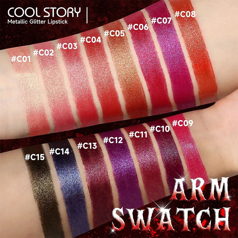 Lipstick – Waterproof Long Lasting – Metallic Purple | KIMLUD