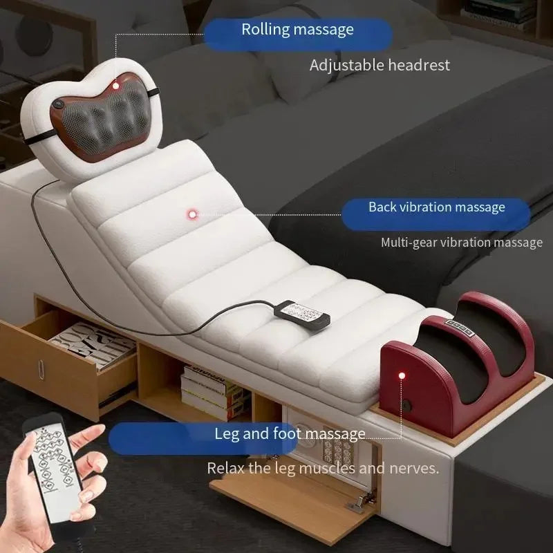 Luxury Storage Double Bed Modern Massager King Size Cameras Multifunctional Twin House Matrimoniale Bedroom Furniture