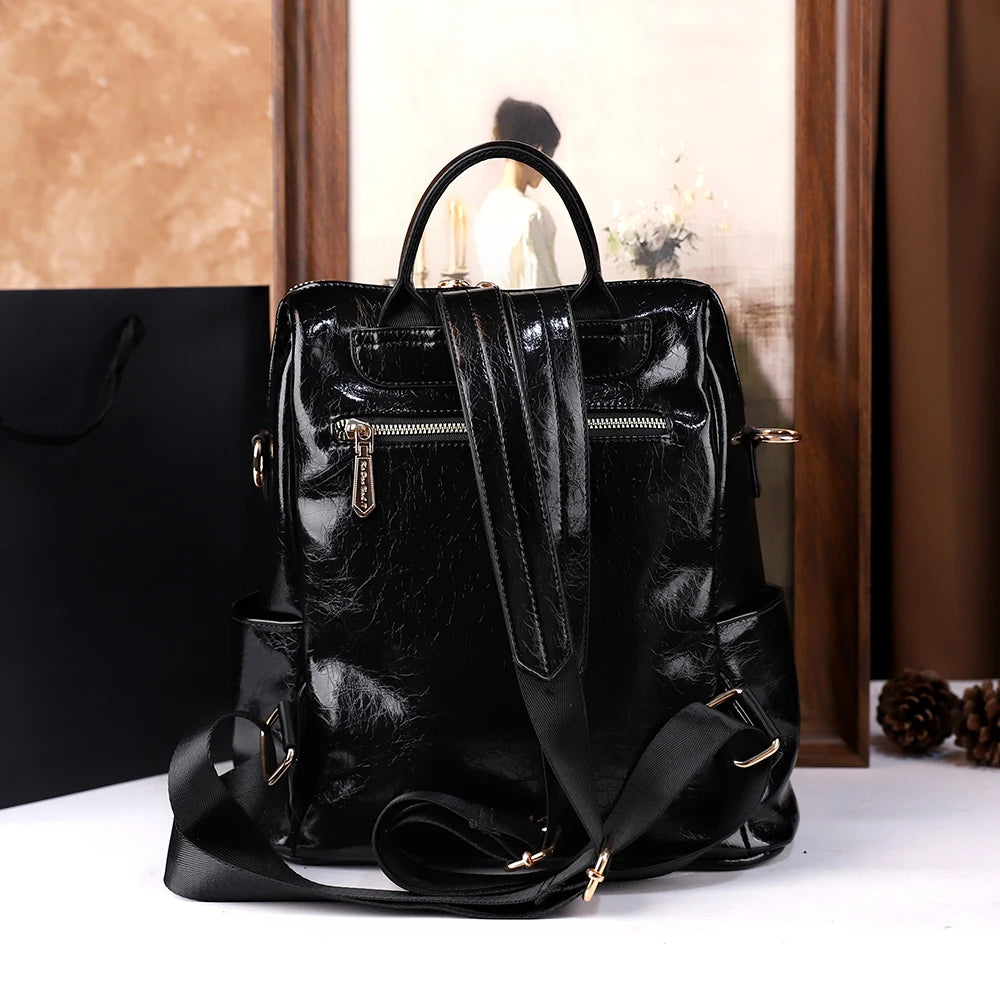 Three-In-One Backpack Softback Travel — Black | KIMLUD