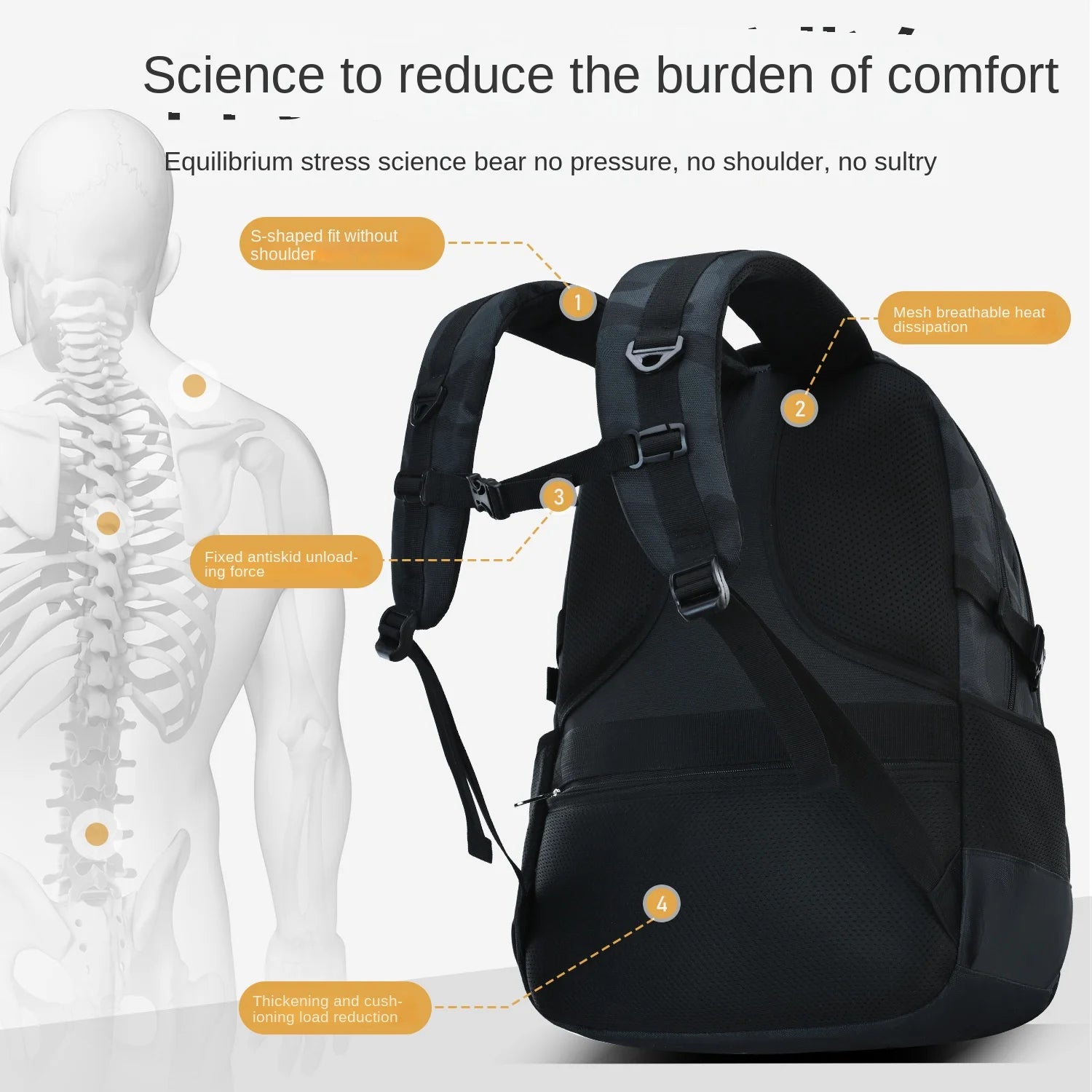Teenage Boys School Bags High Middle School Students Backpack Back To School Laptop Backpack Travel backpack Schoolbag Book bag
