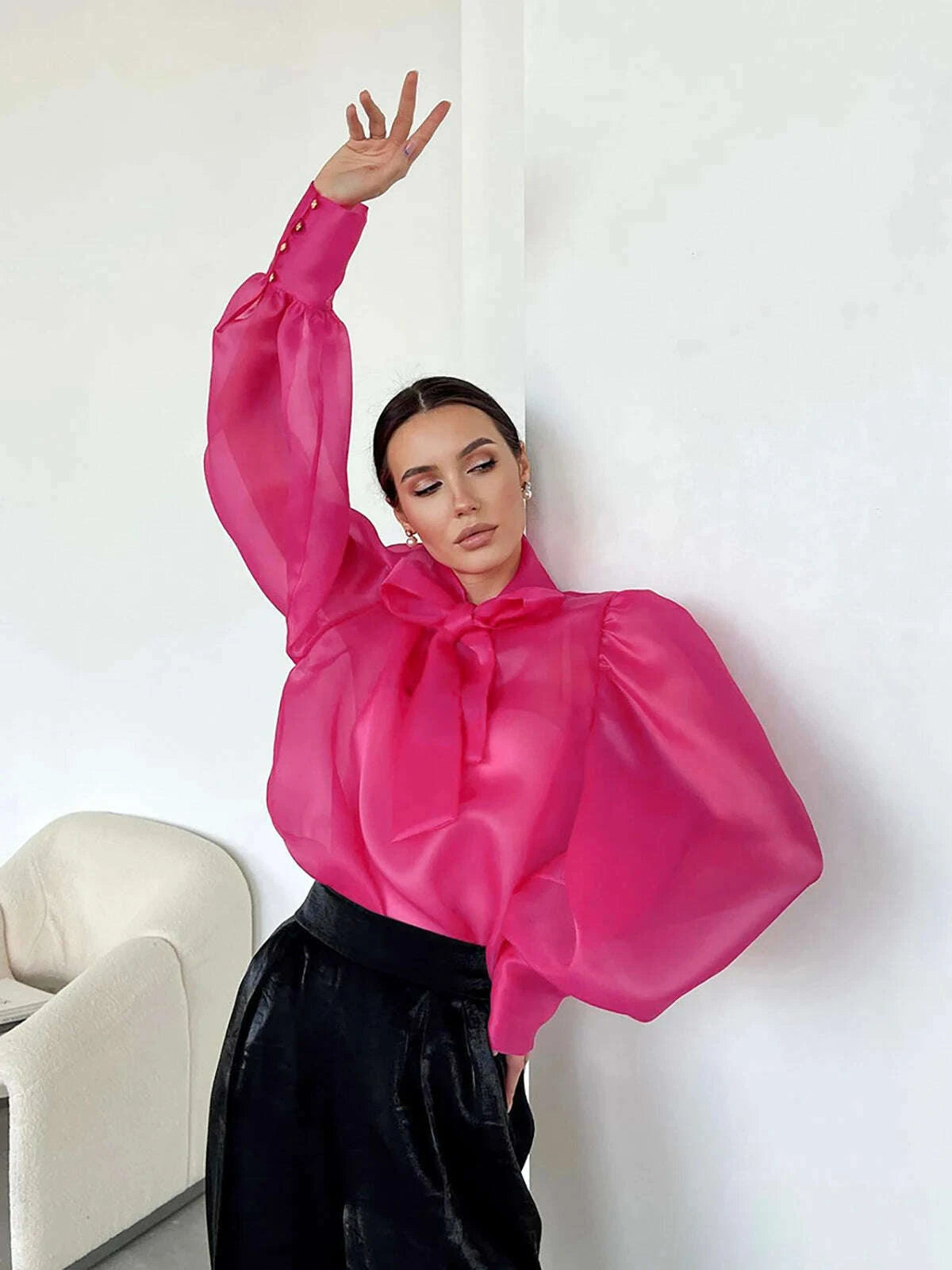 womens-see-through-chiffon-fashion-shirt-lace-up-bow-neck-puff-long-sleeve-loose-autumn-streetwear-elegant-office-ladies-blousekimludkimlud-35558717