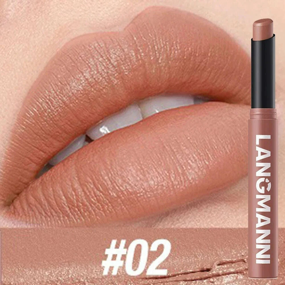 12-color-matte-lipstick-pencil-waterproof-long-lasting-non-stick-cup-lip-stain-tint-cosmetic-nude-lipstick-pen-makeup-maquillagekimlud-womens-fashion-34605931