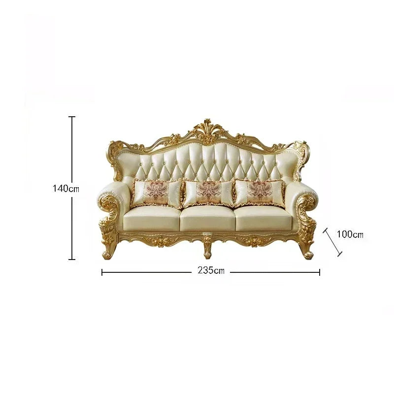 Large Filler Golden Sofas Wood Design Reclining Designer Luxury Couch Lounges Modular Nordic Canape Salon Furniture Home