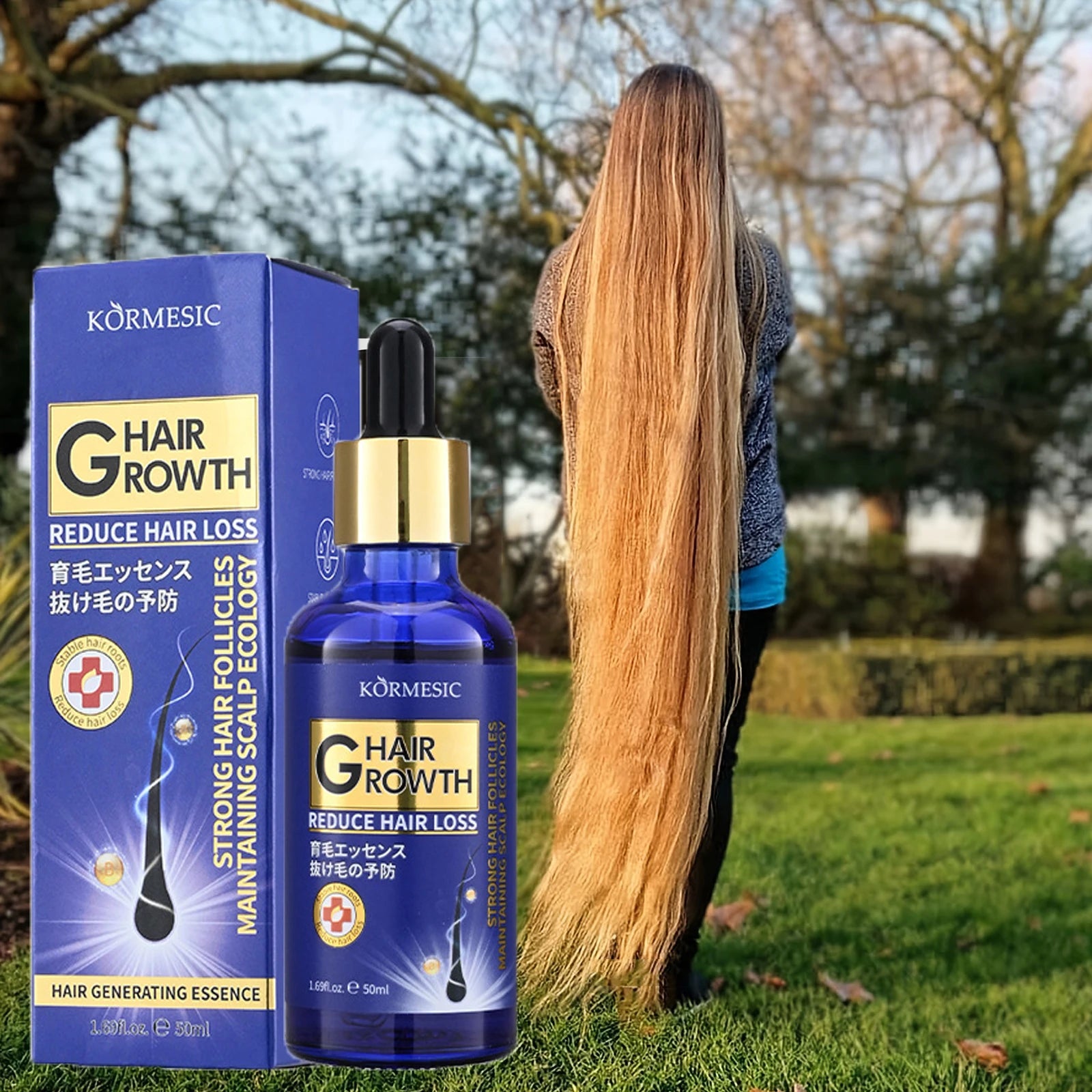 Cobalt Glass Hair Growth Serum — Cobalt Blue | KIMLUD