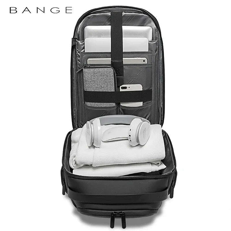 KIMLUD, Bange 15.6 Inch Laptop Backpack Men USB Charging Waterproof Casual Oxford Male Business Bag Computer Backpacks, KIMLUD Womens Clothes