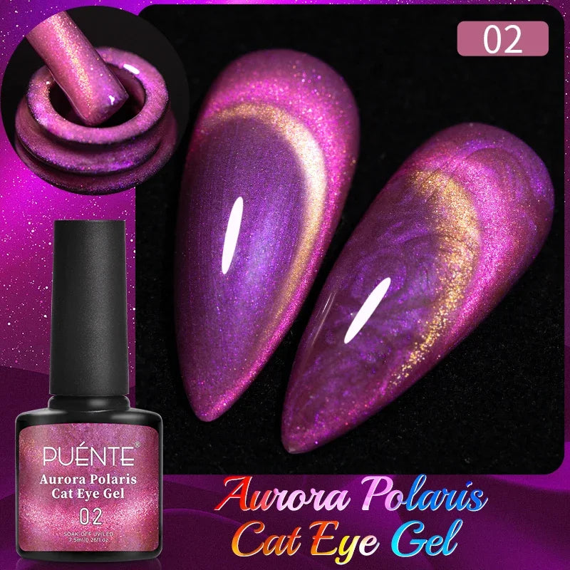 Reflective Glitter Gel Nail Polish Multidimensional Holographic Sparkle, UV-Curable Finish — Pink Lilac | KIMLUD