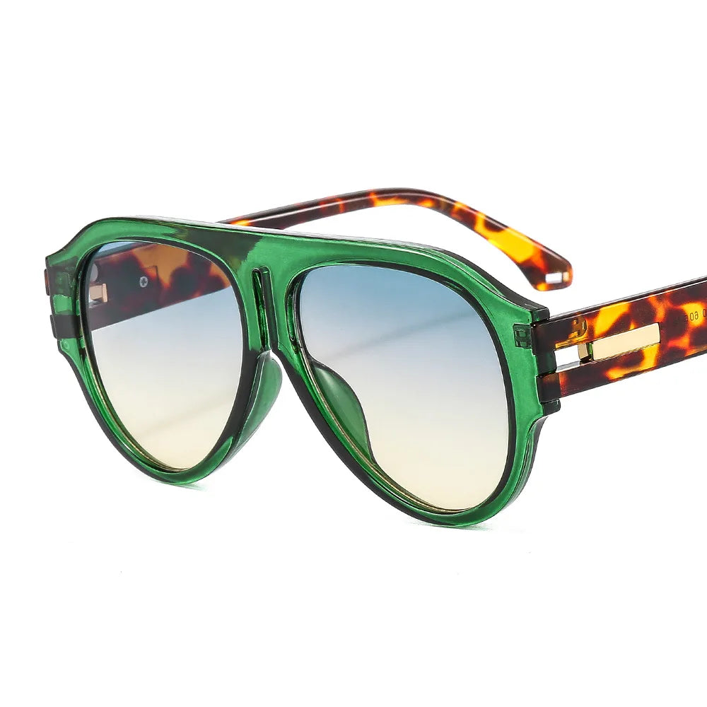 Square Frame Sunglasses Plastic Oversized Design UV Protection — Black | KIMLUD