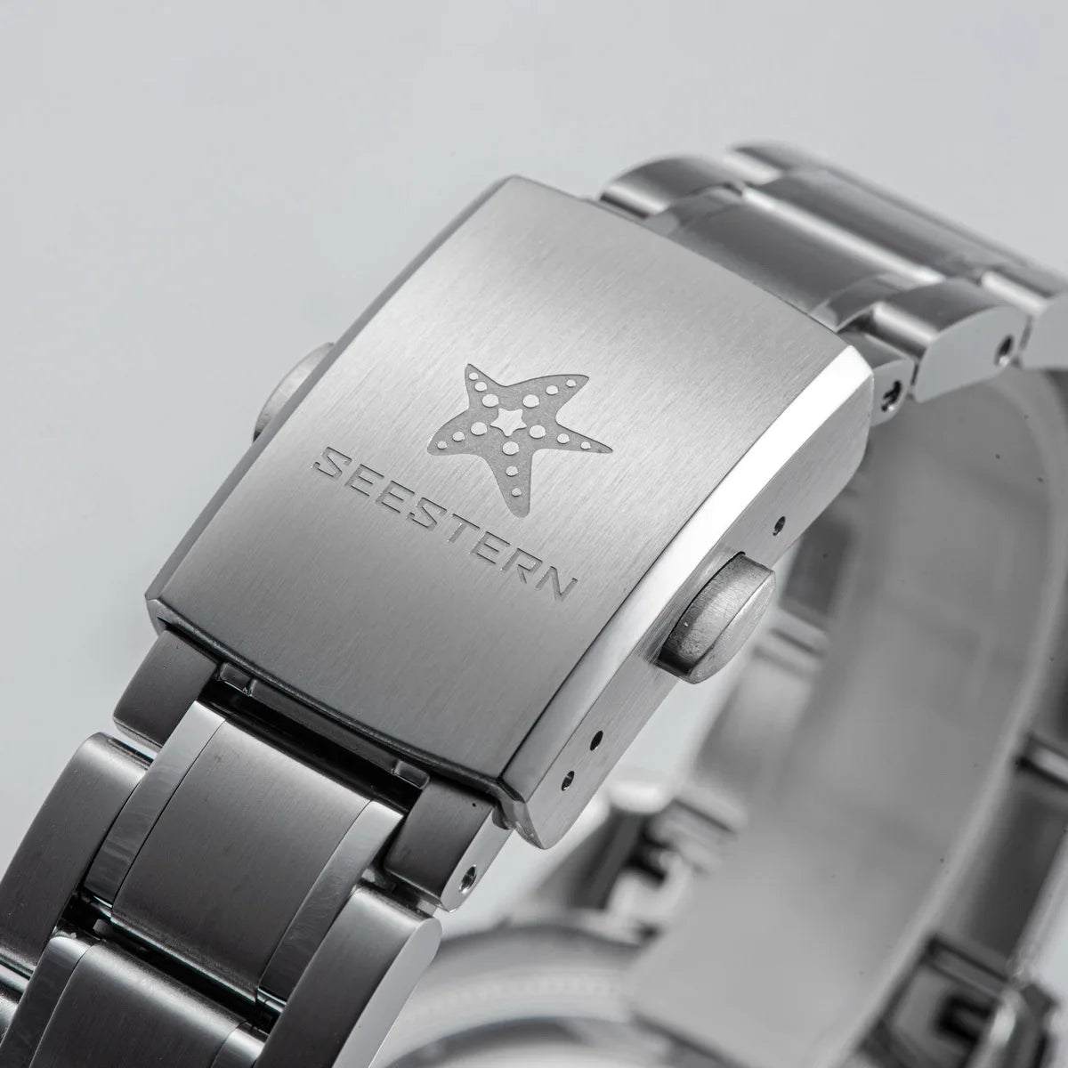 SEESTERN S446 Men Watch Automatic Mechanical Wristwatches NH34 GMT Movement 100m Waterproof Domed Sapphire Crystal Clock Limited