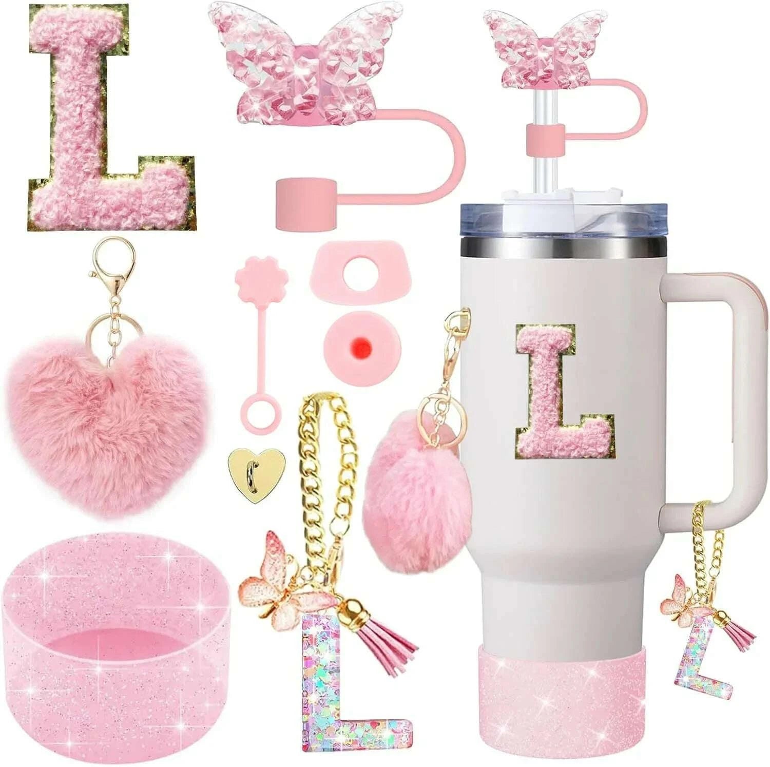 kimlud-9pcs-cup-accessory-set-for-stanley-30oz-40oz-butterfly-straw-cover-cap-silicone-boot-charm-initials-sticker-spill-proof-stopper-kimlud-womens-clothes-34635297