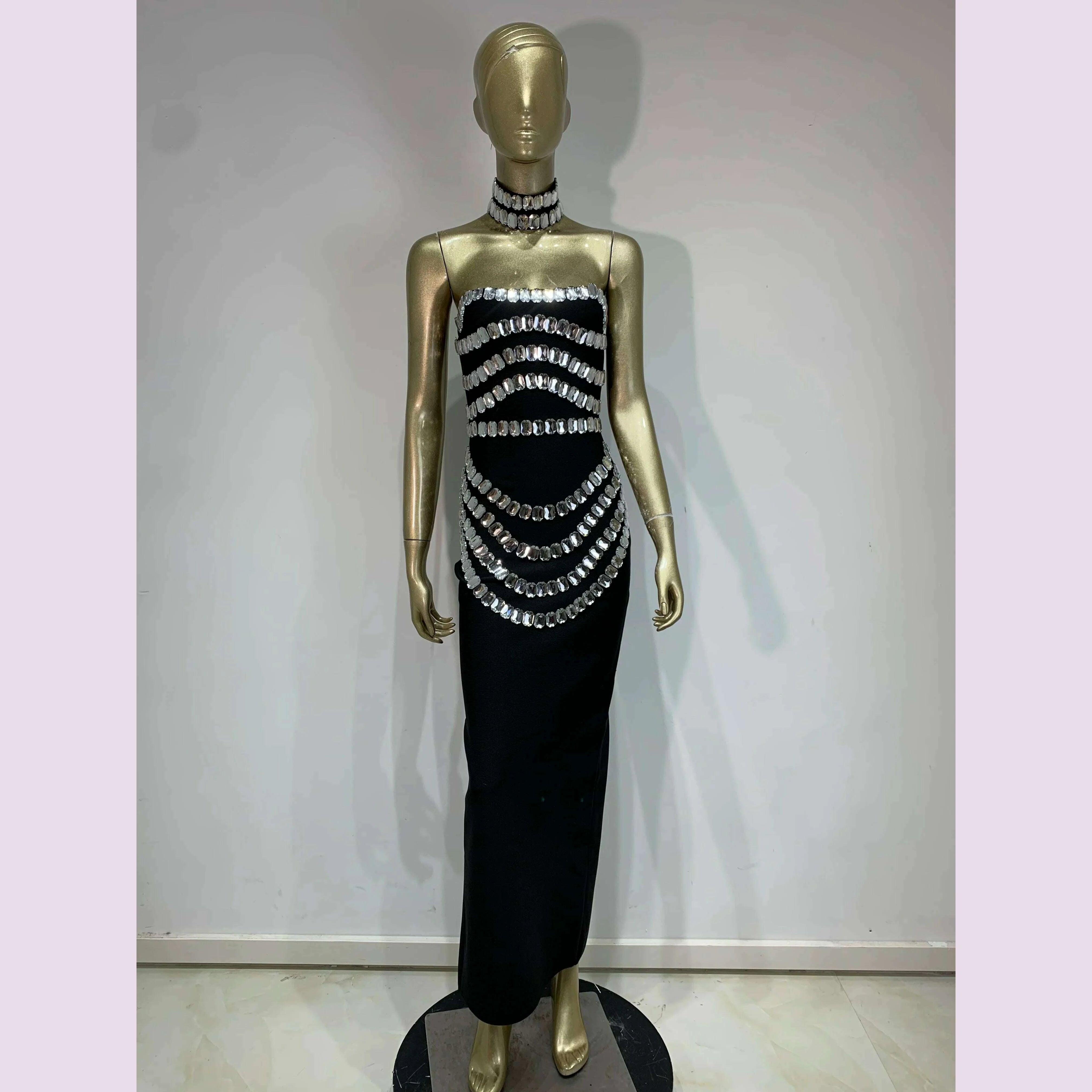 brand-new-ins-2025-women-black-strapless-crystal-bandage-bodycon-dress-designer-collar-elegant-evening-party-dress-vestido-kimlud-kimlud-33914776