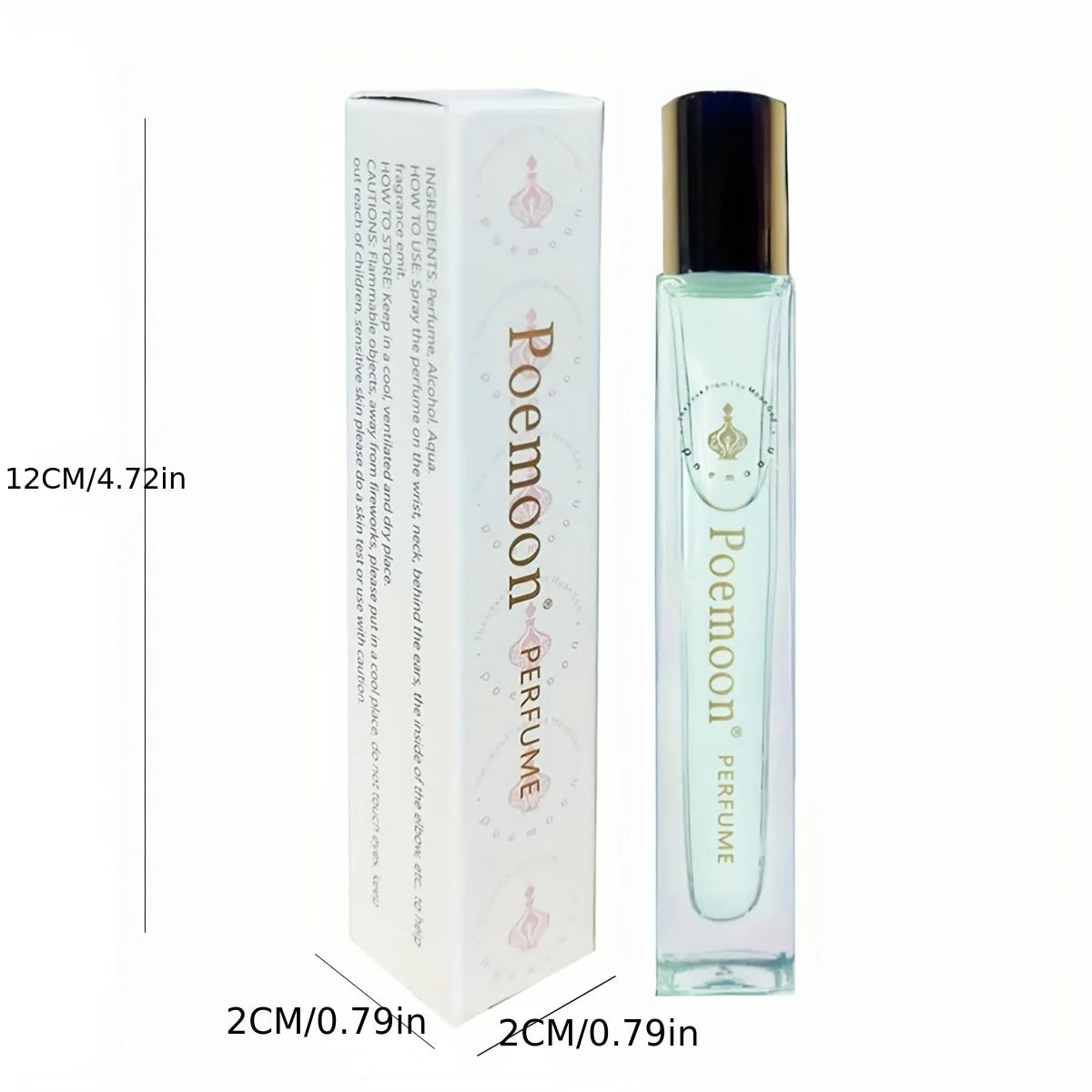 Sculpted Floral Pheromone Roll-On Perfume — Clear | KIMLUD