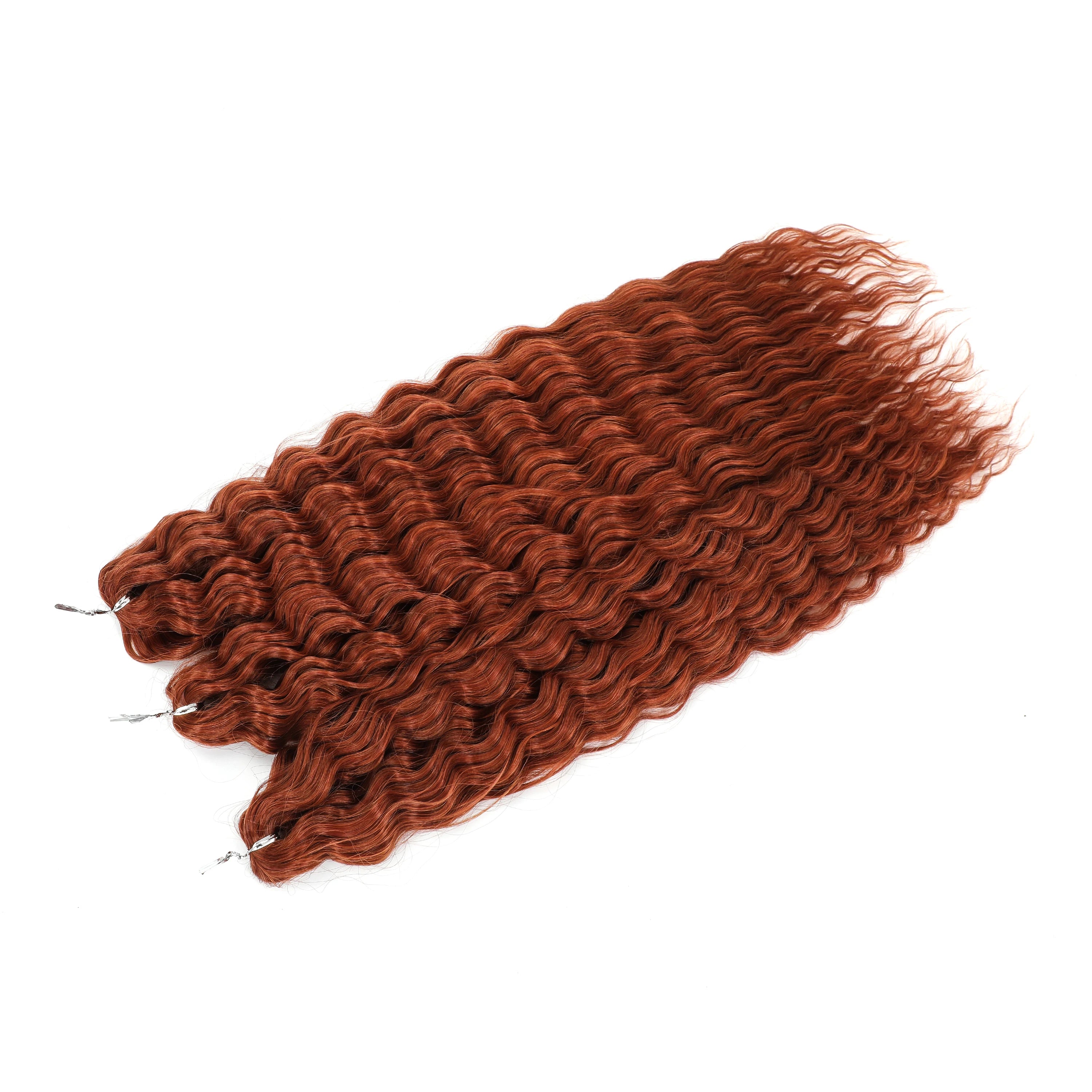 Crochet Braids Synthetic Hair High Temperature — Ombre Brown | KIMLUD