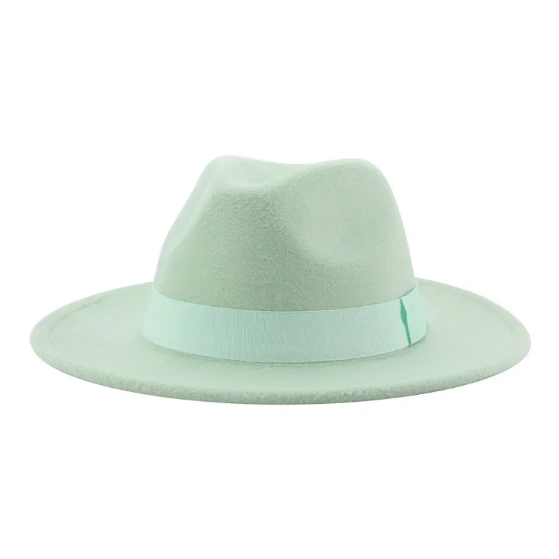 Fedora Hat – Unisex Decorative – Cotton-Polyester | KIMLUD