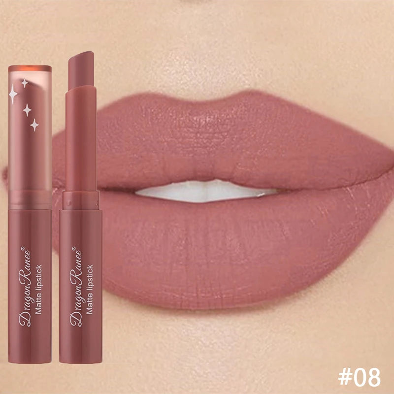 Matte Lipstick Waterproof Long-Lasting Velvet Finish Hydrating Formula — Nude Pink | KIMLUD
