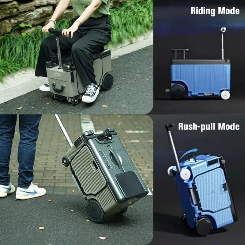 ABS-PC Luggage 20 Inch Electric Trolley — Custom Color | KIMLUD