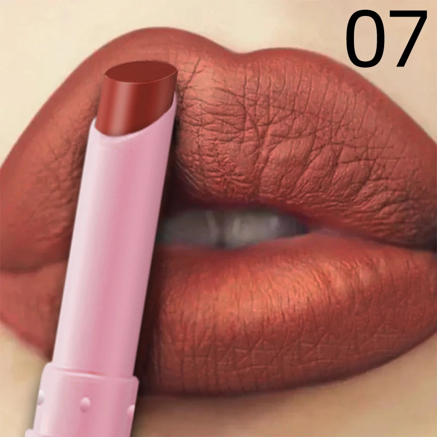 15 Color Cigarette Velvet Matte Waterproof Lipstick Long-lasting Lip Gloss Lip Makeup Red Brown Pink Lip Liner Pen Lip Tint