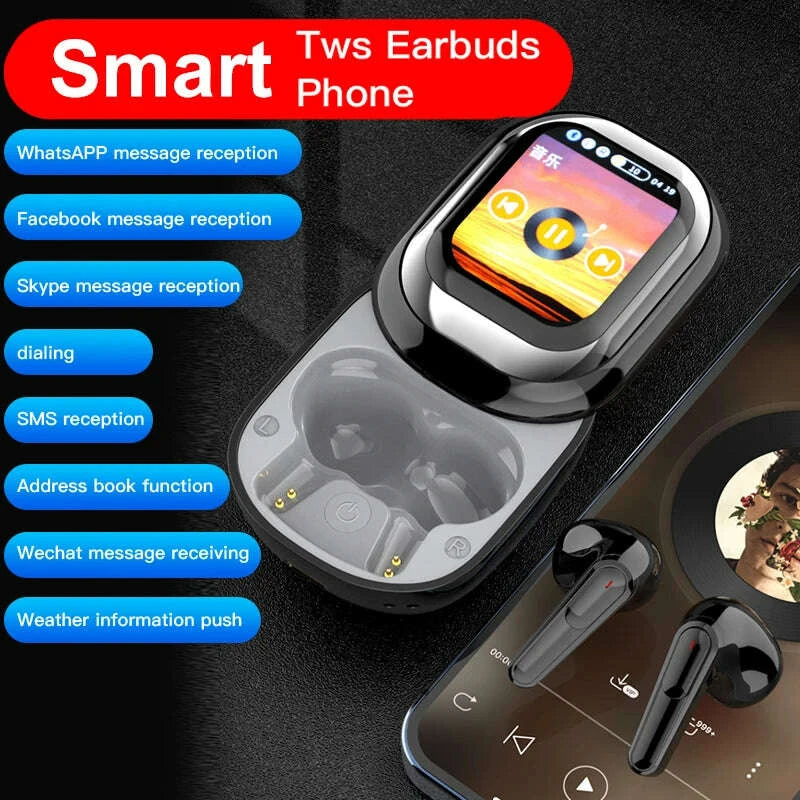 se-one-smart-headphones-led-full-color-slide-touch-screen-support-app-information-receiving-wireless-tws-earbuds-300mahkimludkimlud-35565909