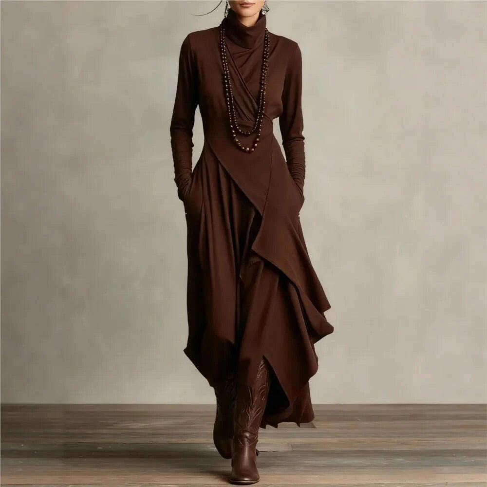 irregular-dress-solid-color-long-sleeve-spring-autumn-womens-new-cross-high-neck-long-dress-vestidos-para-mujer-ropa-mujerkimludkimlud-35565171