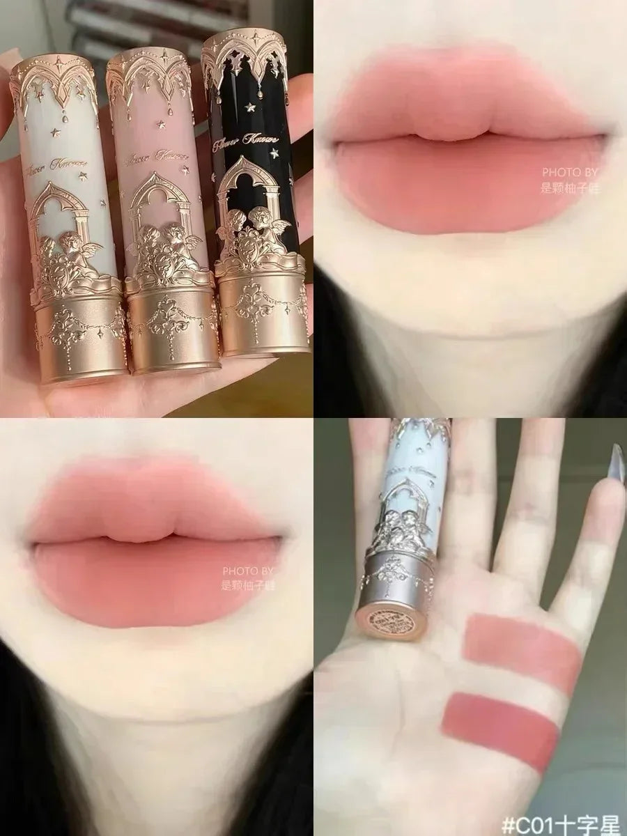 Velvet Matte Lip Mud Stick Hydrating Formula — Blush Pink | KIMLUD