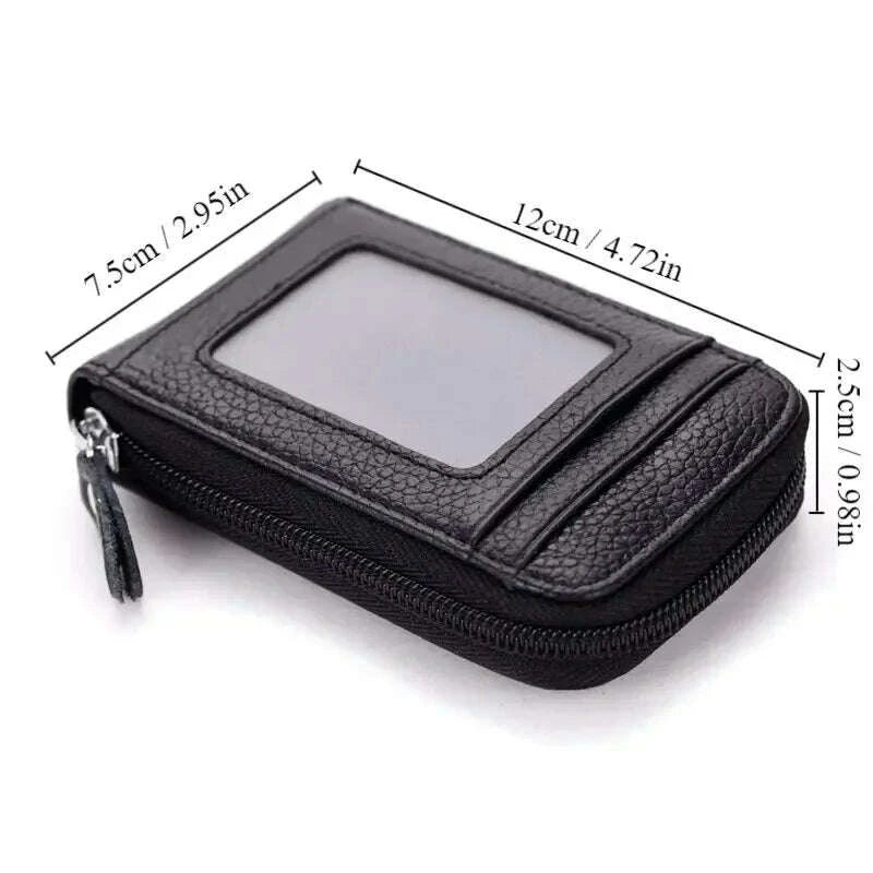KIMLUD, 1pc Organ Card Bag Korean Edition Portable Women's Short Bank Card Cover Business Card Clip Zipper Vertical Handheld Bag, KIMLUD Womens Clothes