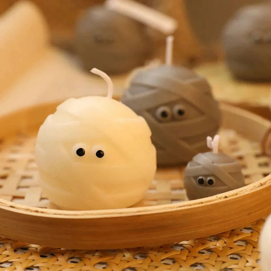 KIMLUD, 1pc Halloween Mummy Candle Handmade Scented Candle for Halloween Decoration, Holiday Party and Home Decoration, Halloween Gift, KIMLUD Womens Clothes