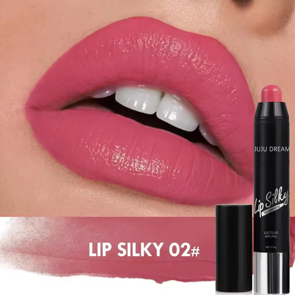 Matte Lipstick Pencil Waterproof Long Lasting Non-Stick Cup Lip Stain Tint Cosmetic Nude Lipstick Pen Makeup Maquillage