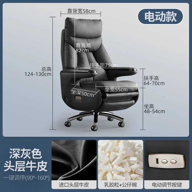 Zero Gravity Executive Chair Ergonomic Rolling — Taupe | KIMLUD