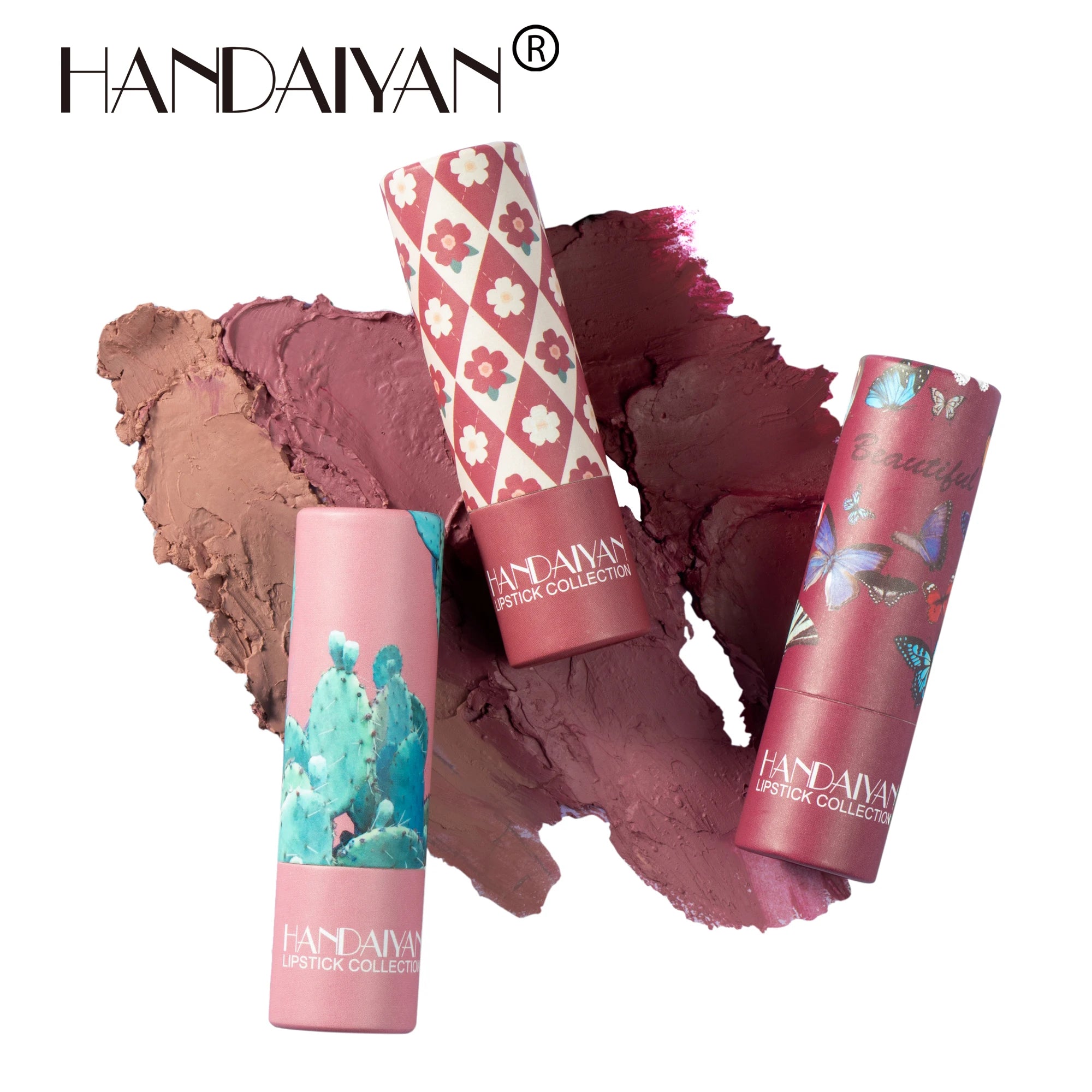 Matte Velvet Lipstick Handaiyan Nude Shade Longwear Creamy Finish — Nude | KIMLUD