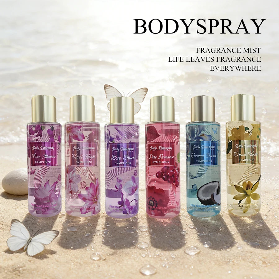 Floral Silk Body & Hair Mist Collection — Clear | KIMLUD