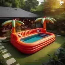 Commercial Customized Inflatable Sofa Pools Swimming With Portable Lounge for Party