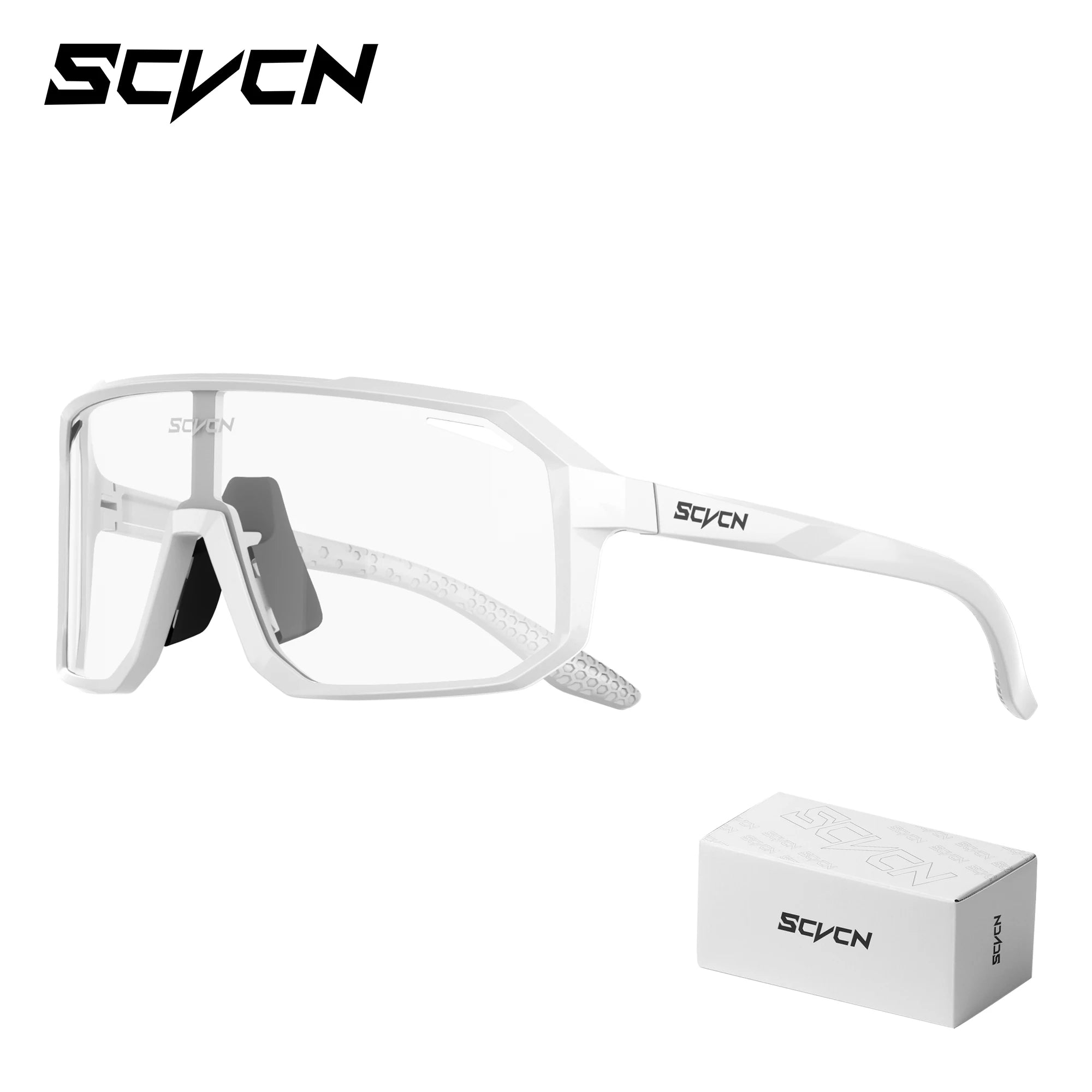 SCVCN New Riding Cycling Sunglasses Outdoor Sports Running Goggles Men's Mtb Bicycle Glasses Women Cycling Eyewear 1 Lens
