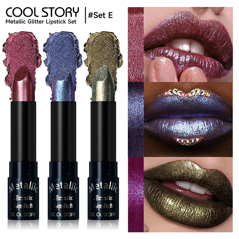 Lipstick – Waterproof Long Lasting – Metallic Purple | KIMLUD