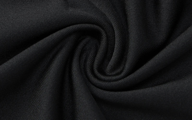 Hugcitar Women Fashion Turtleneck Long Sleeves Black Sexy Bodycon Maxi Prom Dress Fall Casual Clothes Streetwear Party Festival