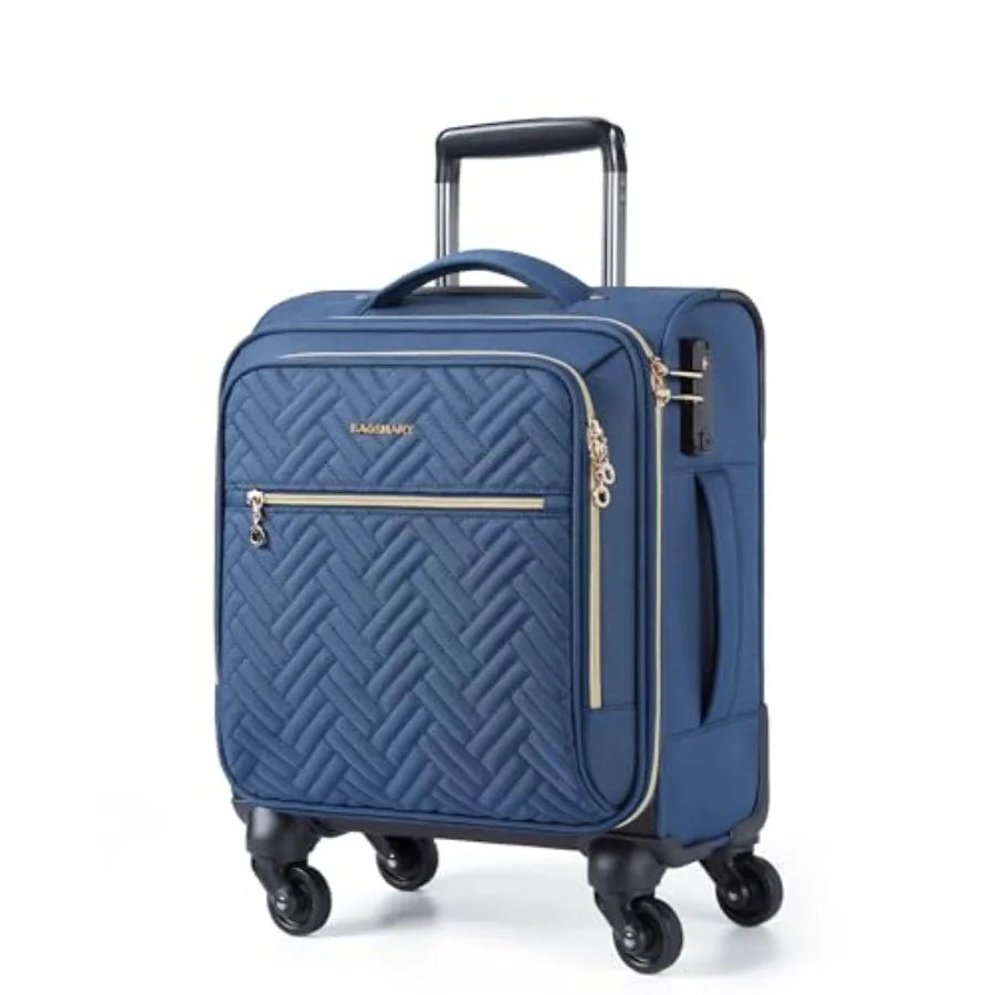 Suitcases Underseat Carry On Softside - Denim | KIMLUD