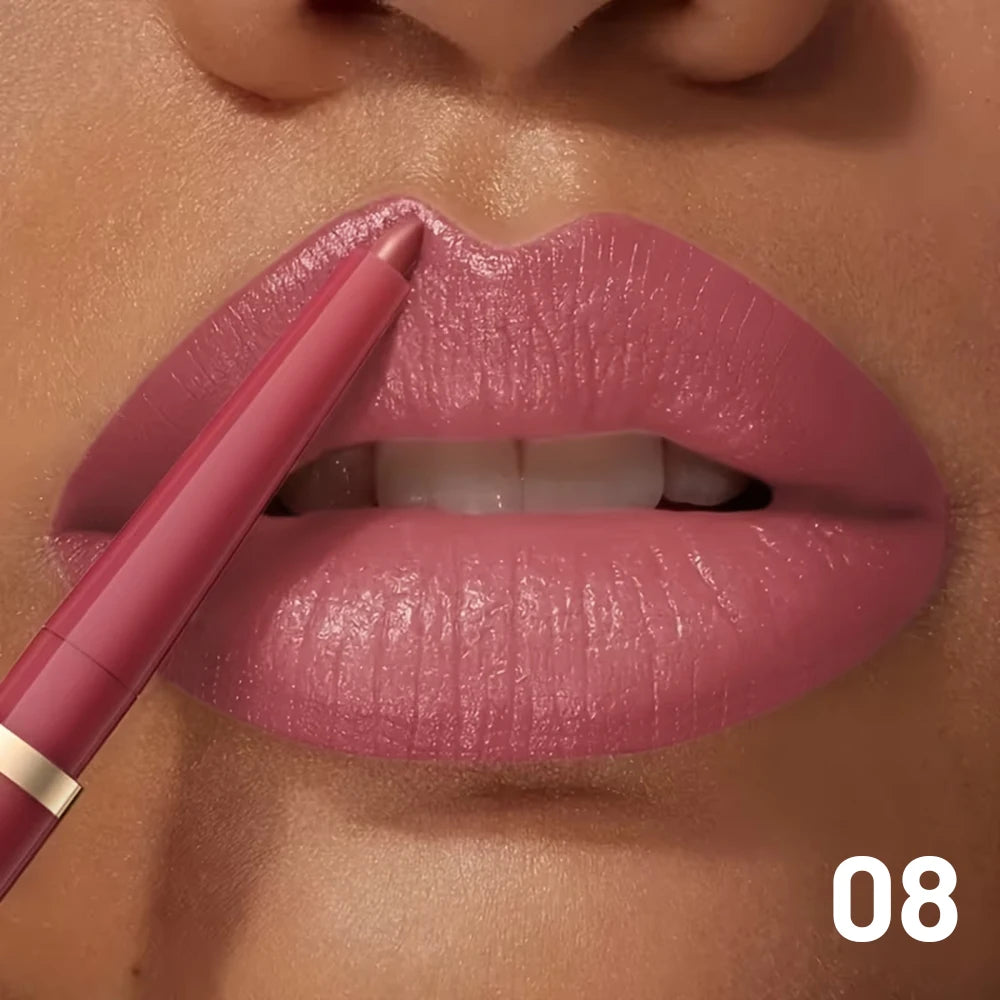 Waterproof Matte Lip Liner Pencil Retractable — Nude Matte | KIMLUD