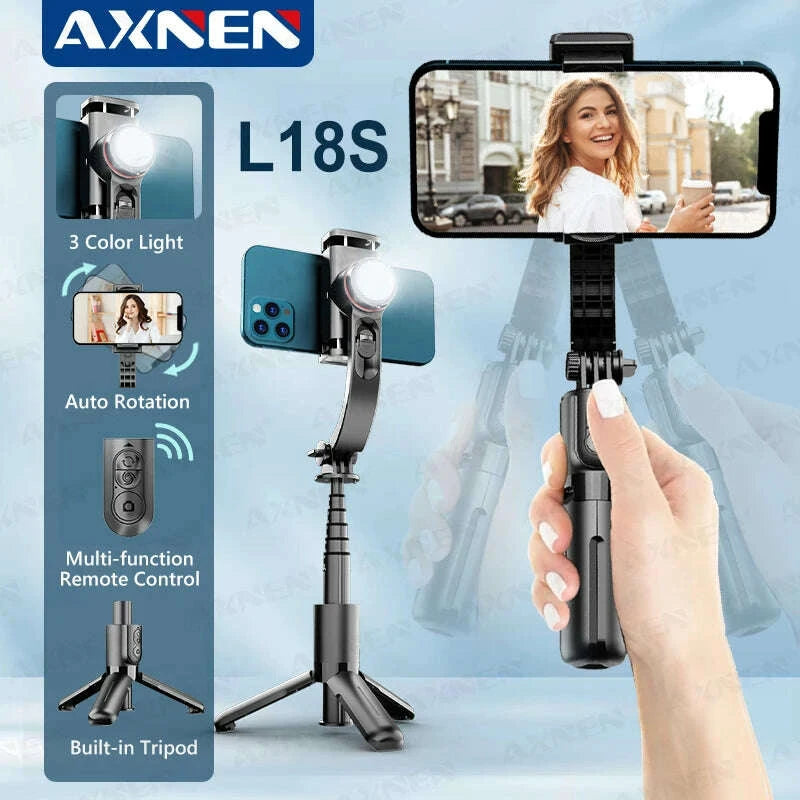 l18s-handheld-gimbal-stabilizer-for-android-iphone-smartphone-360-rotate-shot-selfie-stick-monopod-tripod-with-3-color-lightkimludkimlud-35561688