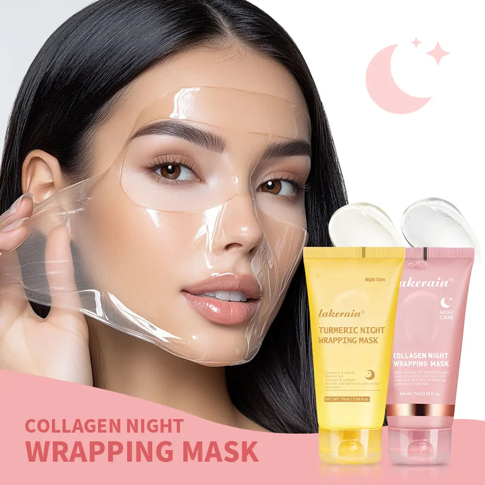 Korean Deep Collagen Mask Peel Off Mask Face Anti Wrinkle Lifting Skin Care Masks Bio Pack Night Wrapping Woman Overnight Skin