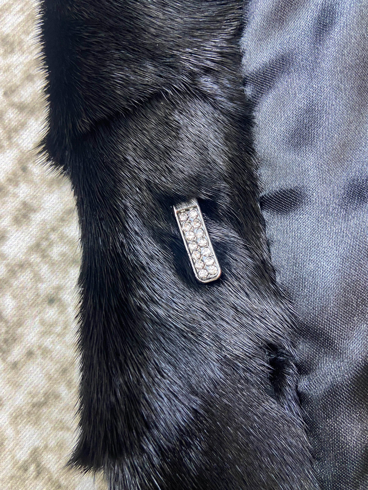 Mink Fur Coat – Real Fox Fur Trim Cuffs – Overcoat | KIMLUD