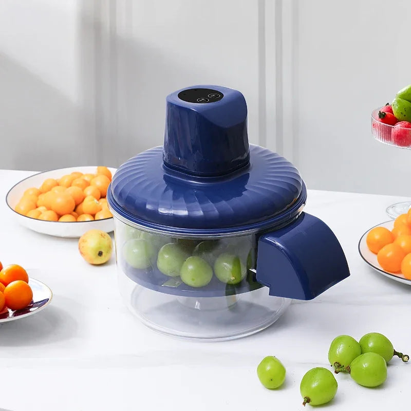 New Automatic Electric Grape Peeler Machine Hands-Free Skin Remover for Berries Fruits, USB Fruit Prep Tool, Effortless Peeling