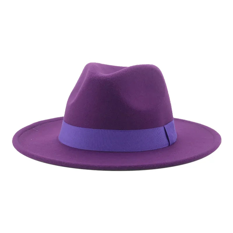 Fedora Hat – Unisex Decorative – Cotton-Polyester | KIMLUD
