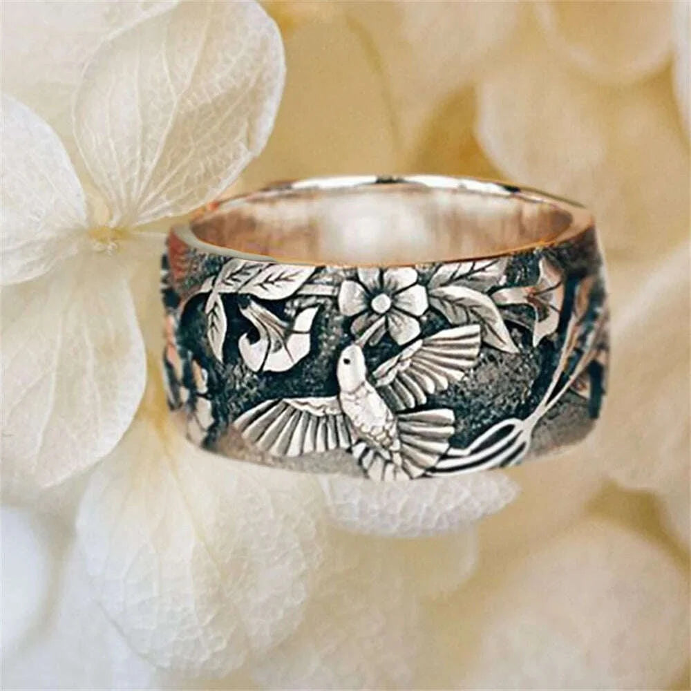 french-retro-flower-bird-ring-for-women-fashion-simple-jewelry-accessories-wholesale-kimlud-kimlud-33913905