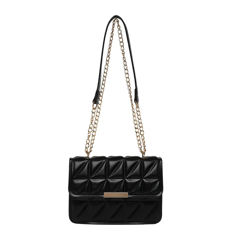 Korean Style Crossbody Bag Single Shoulder Chain — Pink | KIMLUD