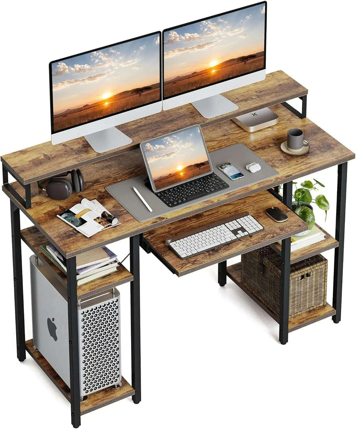 cubicubi-computer-desk-with-keyboard-tray-47-inch-office-desk-with-monitor-stand-storage-shelves-music-studio-desk-workstationkimludkimlud-35566973
